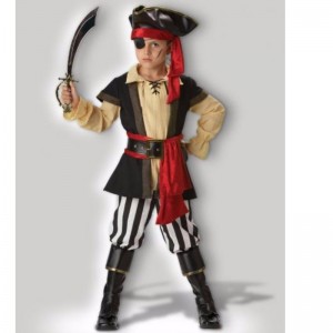 Pirate Cosplays Scoundrel Teen Boy Halloween kostumer Black Red Boy