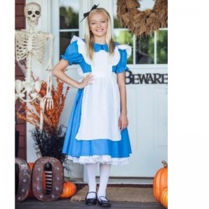 Ferie / Carnival Teenage Girl Halloween Kostume Barn Deluxe Alice kjoler