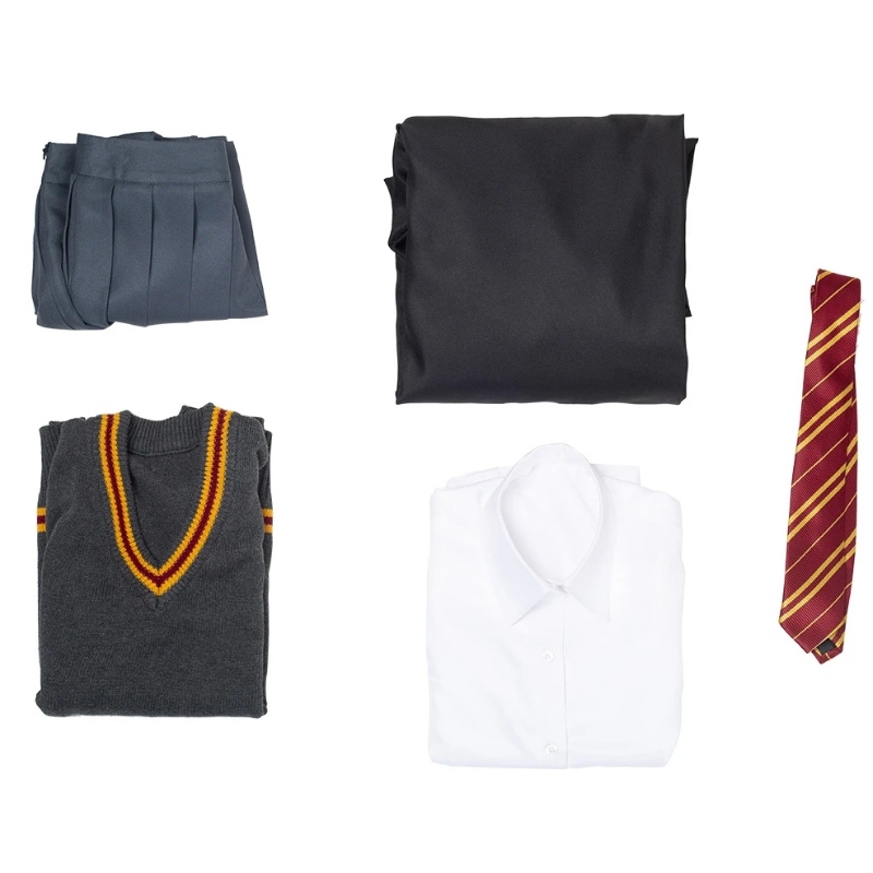 Harry Potter Hermione Granger Gryffindor School Cosplay Køb engros Halloween kostumer Bulk
