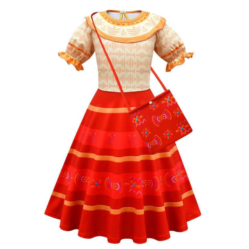 2022 Magic House Kids Dress Up Costume Festival Cosplay kjole kortærmet prinsesse kjole