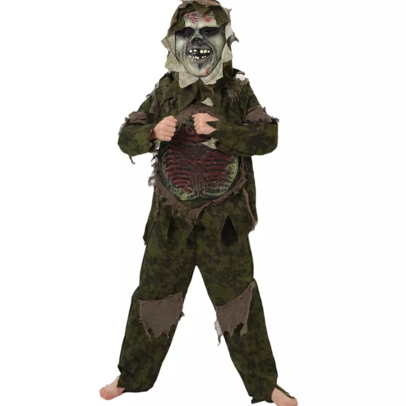 Swamp Monster Thing Halloween Scary Terror Cosplay -kostumer til børn