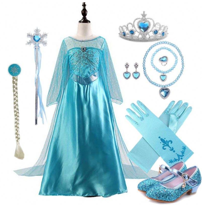 Halloween Cosplay Party Dress Up 2-11y Little Girl Kids Princess Costumes med tilbehør DGHC-001