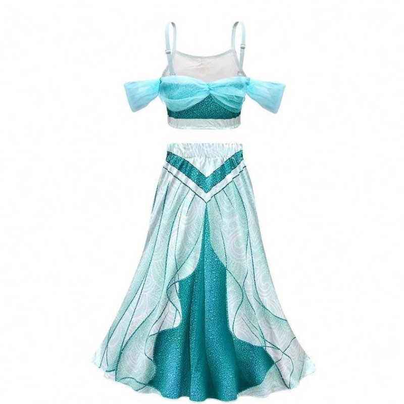 Novedadess 2022 Halloween Cosplay Arabian Princess Aladdin og Jasmine kostume med pandebåndsmykker HCAL-005