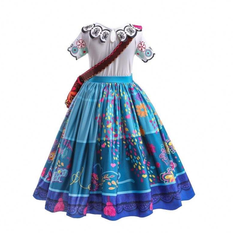 Factory Direct Supply New Carnival Kids Party Cosplay Costume Isabella Purple Encanto kjole til børn HCIS-001