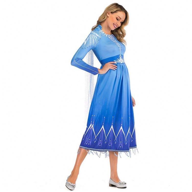 Nye produktideer 2022 ELSA Act 2 Halloween Cosplay Elsa voksen kostume til kvinder SZAC-005