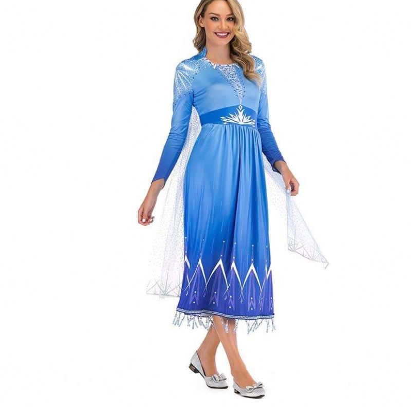 Nye produktideer 2022 ELSA Act 2 Halloween Cosplay Elsa voksen kostume til kvinder SZAC-005