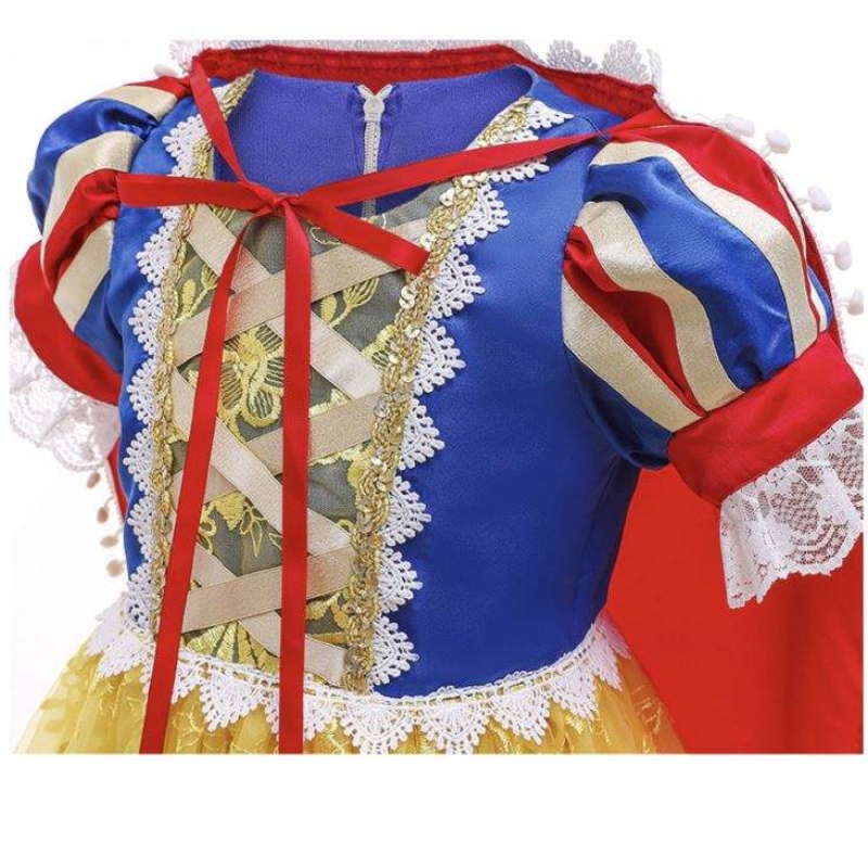 2022 Ny Sofia Aurora Snow White Elsa Rapunzel Costume Dress Halloween Cosplay Girl Princess kjole HCSW-009