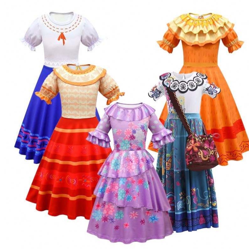 Halloween cosplay outfit Kvinder voksne prinsesse kjoler mirabel isabella encanto voksen kostume hcis-017