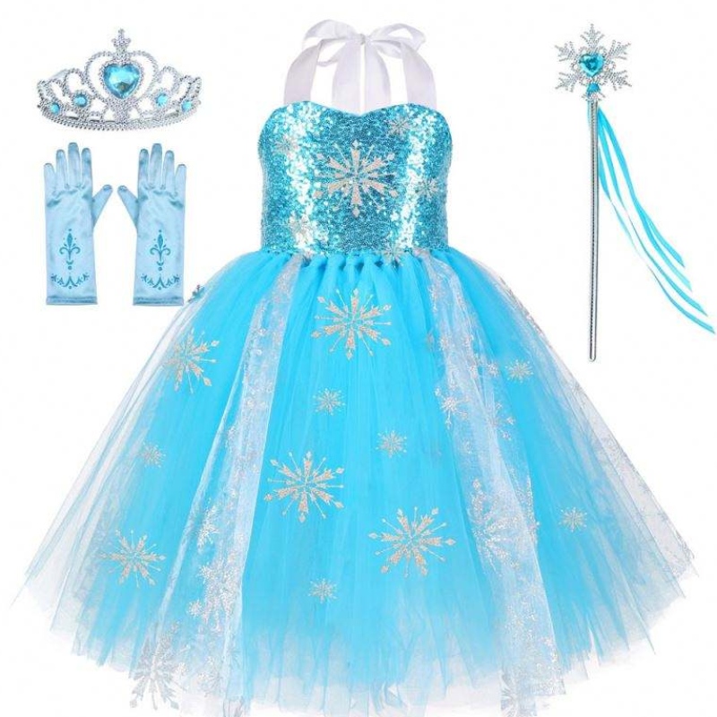 3-11 år gammel kjole blå halloween kostume pige enhjørning kjoler prinsesse kjole tutunederdel