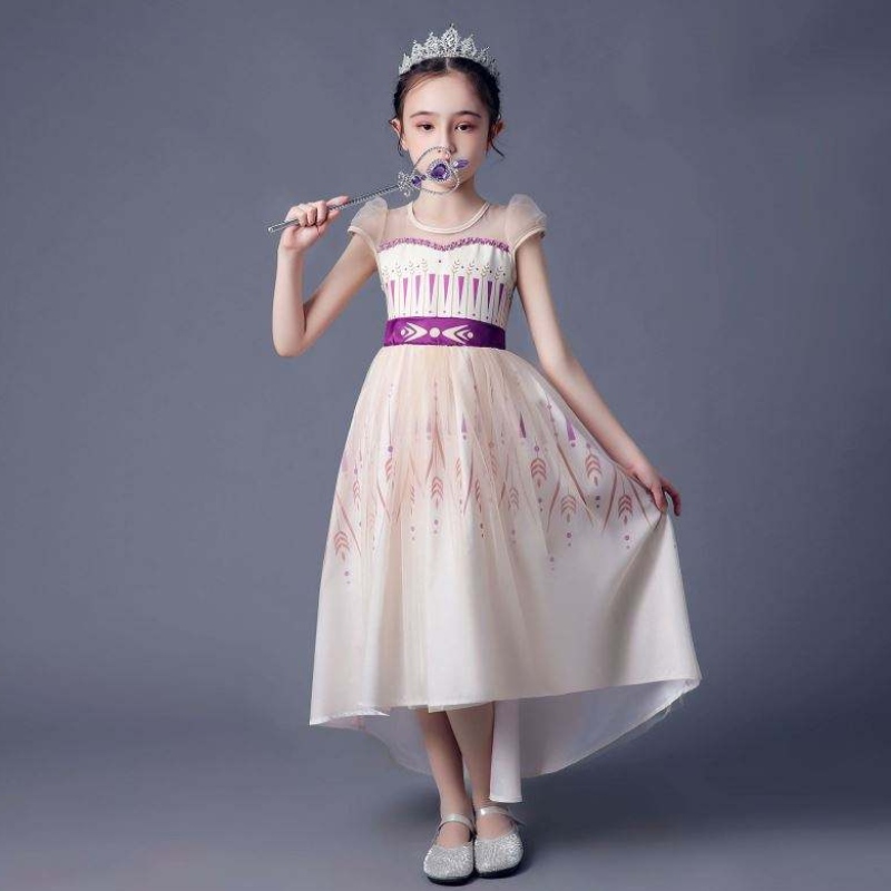 Baige New Girl Cosplay Queen Elsa kjoler kostume bageste prinsesse Anna kjole til piger bx1720