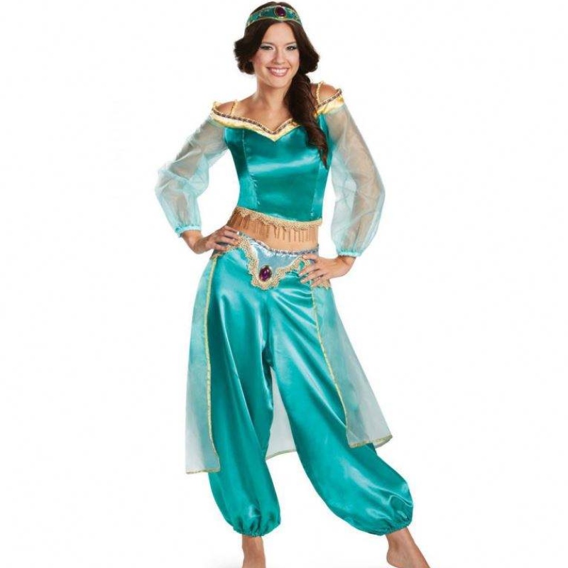 Jasmine prinsesse kjole voksen cosplay halloween kostume cosplay scene slid