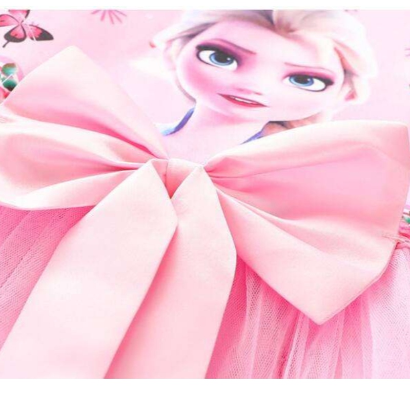 2-8y piger kjole sommerny kortærmet prinsesse Elsa mesh tutunederdel børns fødselsdagsfest cosplay kjole