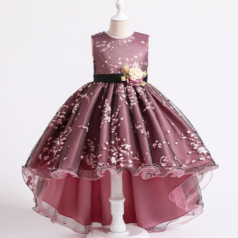2022 Pageant Vintage Dress Kids Party First Bridesmaid kjoler til piger børn kostume brudekjole pige spædbarn Vestido teenager