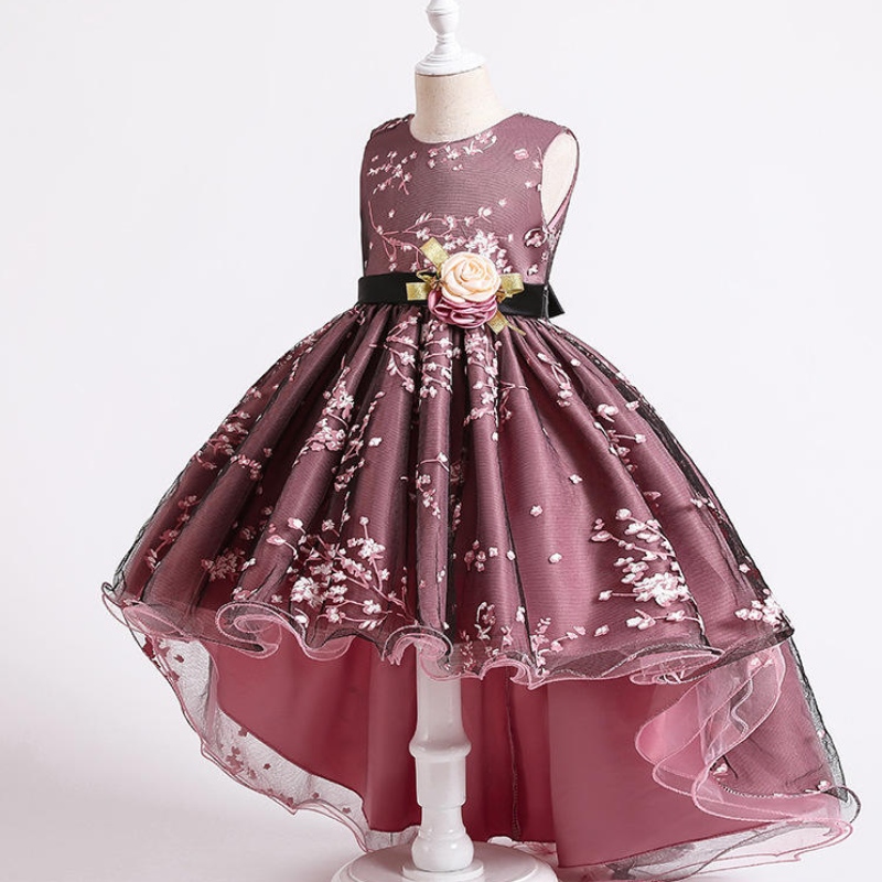 2022 Pageant Vintage Dress Kids Party First Bridesmaid kjoler til piger børn kostume brudekjole pige spædbarn Vestido teenager