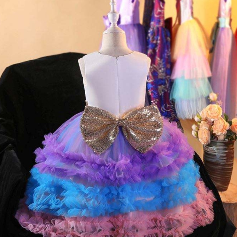 Baige Unicorn Tutu Party Dress Unicorn Dress Girl Princess kjoler kostume
