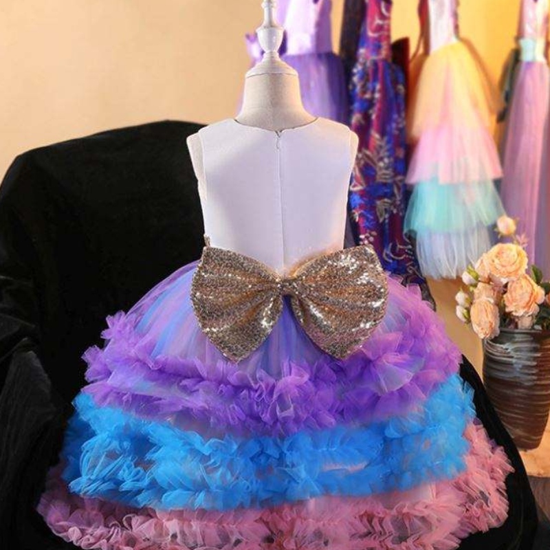 Baige Unicorn Tutu Party Dress Unicorn Dress Girl Princess kjoler kostume