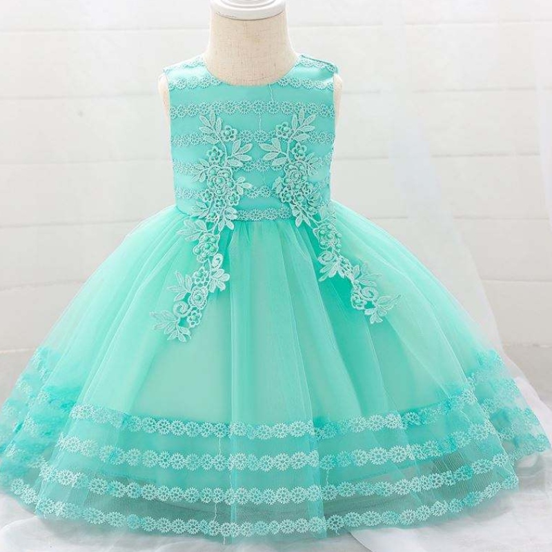 Baby frocknyt design børne tøj blomster pige fest fødselsdag ball kjole l1923xz