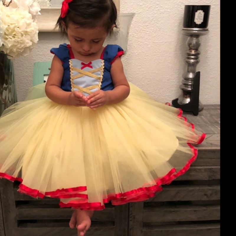 Toddler baby 1. fødselsdagsfest kjole karneval cosplay børn prinsesse kostume