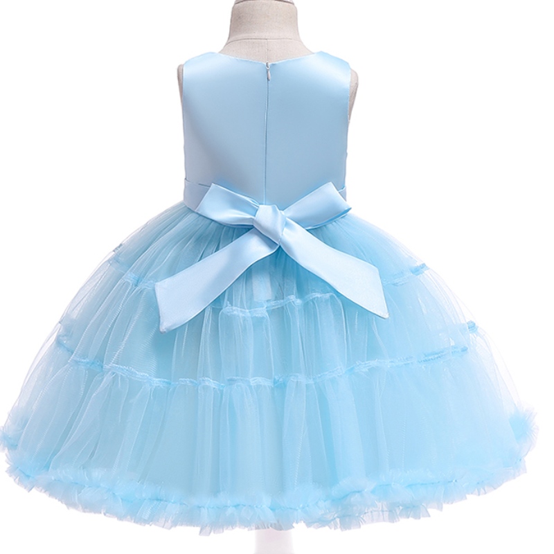 Ansoo Unicorn Rainbow Baby Girl Birthday Dresses Cotton Girl Princess Party Purple Brudekjoler til 1-6 Y Girls Tutu