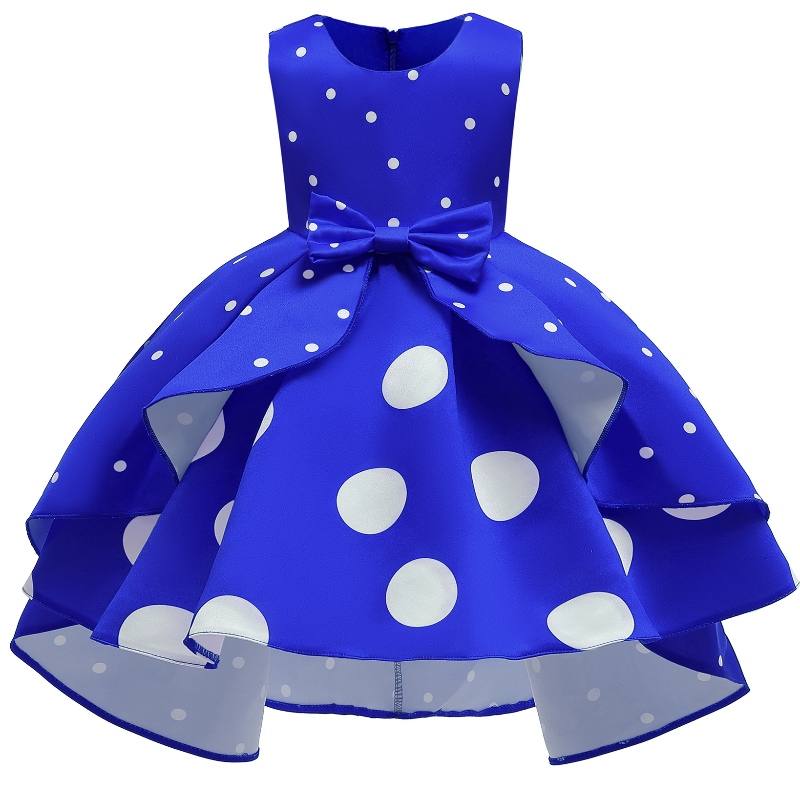 Piger fest kjole polka dot prinsesse kjole børns Amazon kjolenederdel