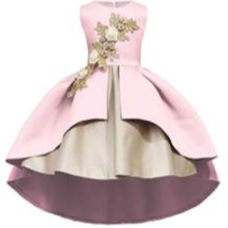 Inseksplosion Fancy Kids Party Dress Floral Baby Girl Ball kjole til fødselsdagsbryllup