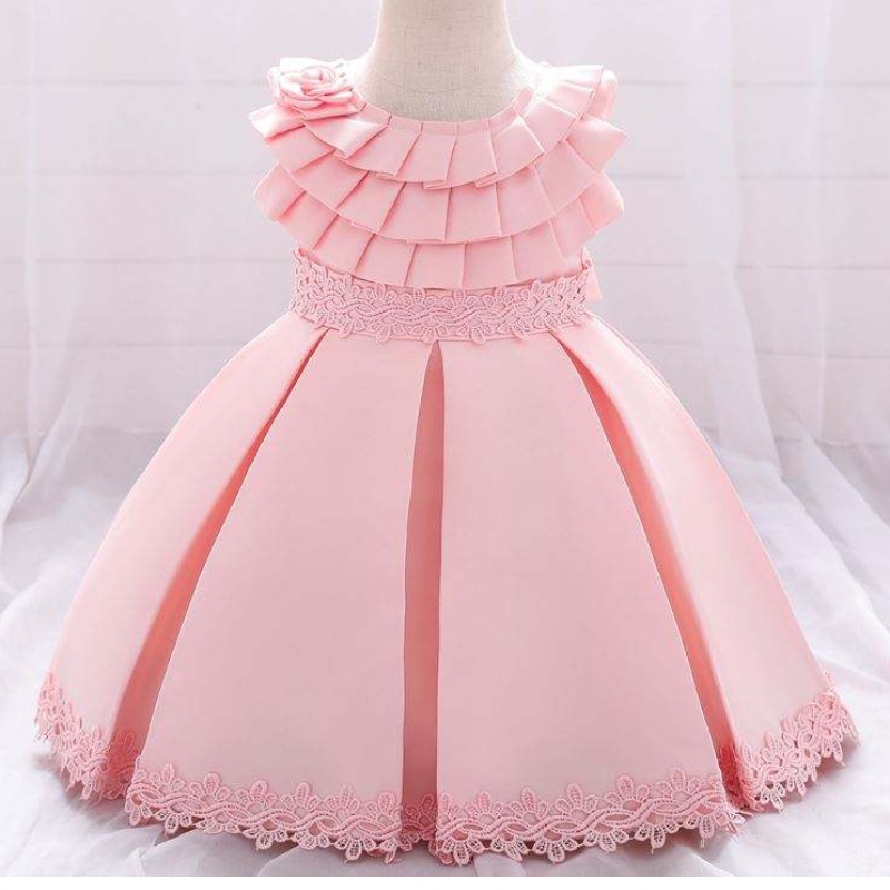 Baigeny stil prinsesse blomster pige aften kjole børn brudekjole l1976xz