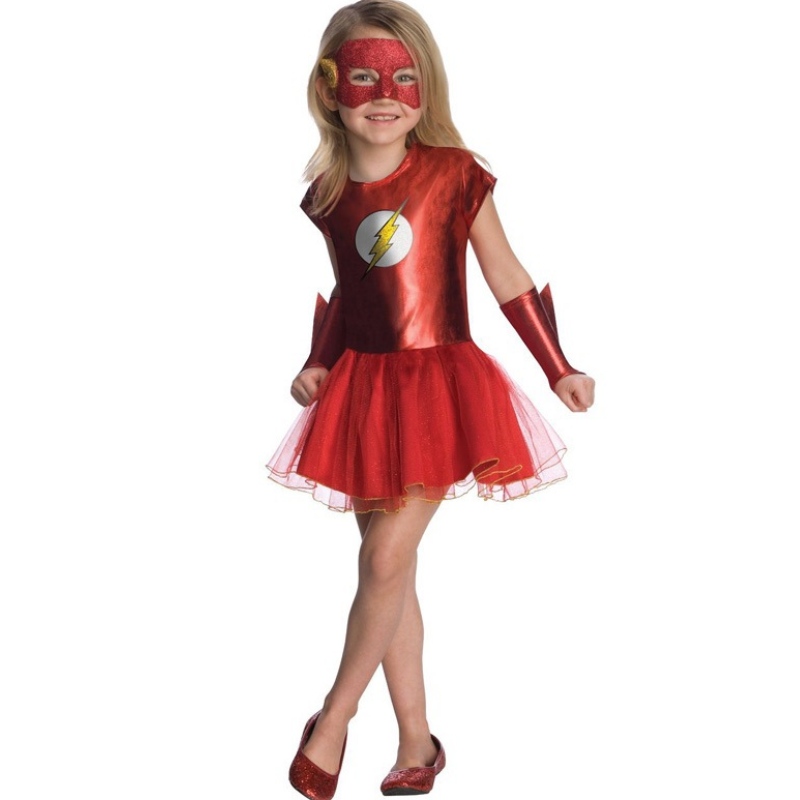 Børns superhelt flashman halloween kostume piger prinsesse diana dressing-up gaver cos sæt kjole
