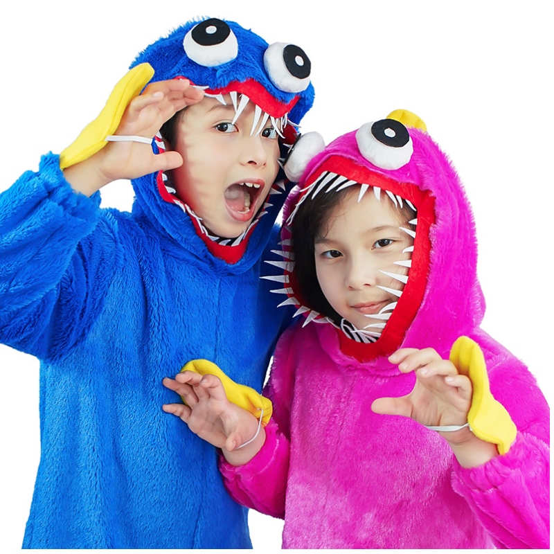 Nye design Kids Jumpsuit Poppy PlayTime Cosplay Halloween -kostumer til drenge og piger