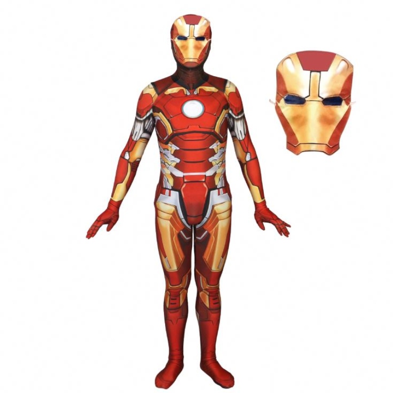 Super Hero Cosplay Iron Suits for Kids Halloween Carnival Birthday Party Performance Jumpsuit Cosplay Børns kostumer