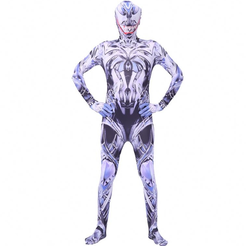 Speciel design farve film fancy bodysuit voksne børn drenge superhelt jumpsuit halloween venom spiderman cosplay kostumer