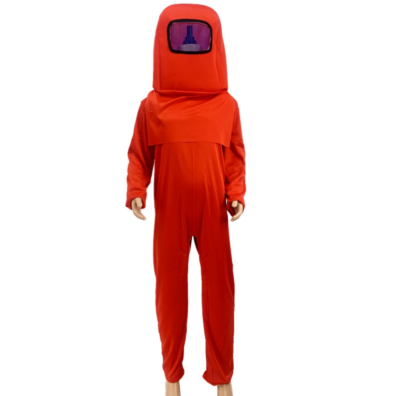 Børn astronaut kostume spilrumdragt rødblå jumpsuit halloween rygsæk cosplay kostumer til drenge børn børn