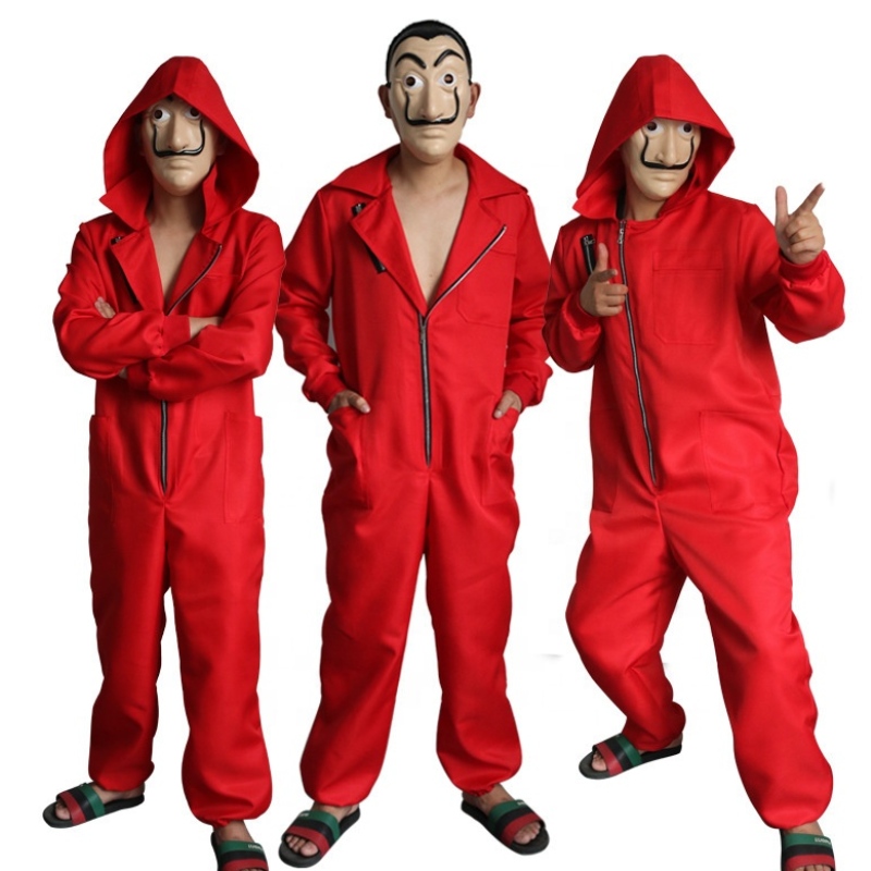 Salvador dali film kostume penge heist huset af papir la casa de papel cosplay halloween party kostumer