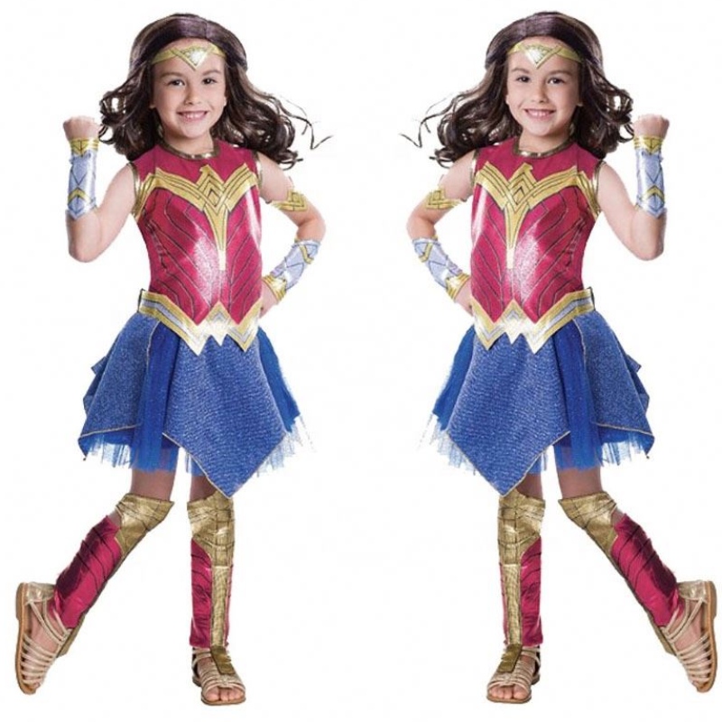 Nye designbørns kostumer Kids superhelte kostumer Wonder Woman Cosplay kostumer til piger
