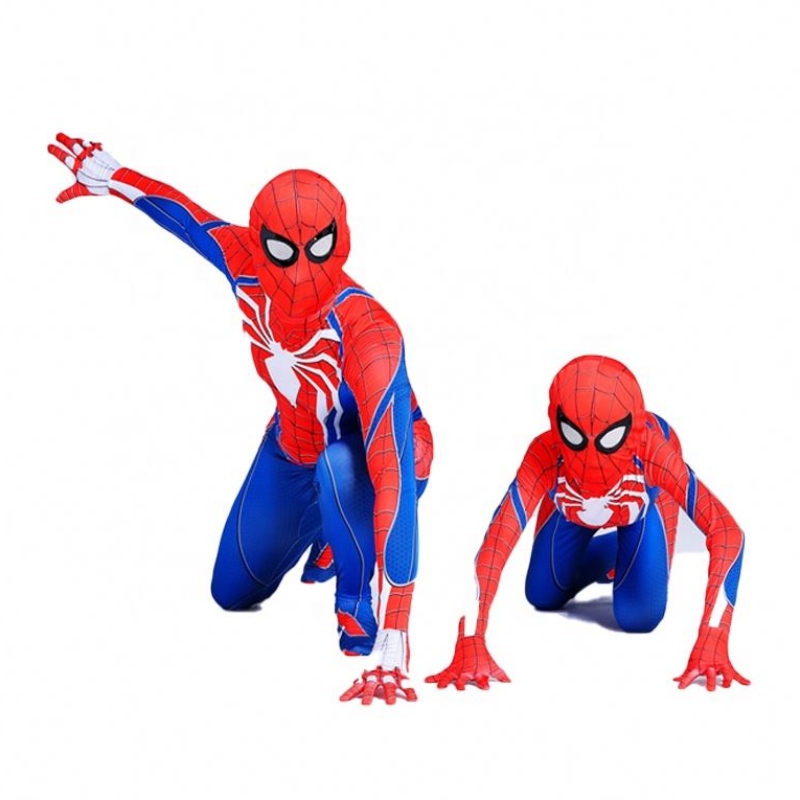 Bedste pris sort&red jumpsuit børn&adults tv&movie superhelt halloween cosplay fabriksforsyning fantastiske spiderman kostumer