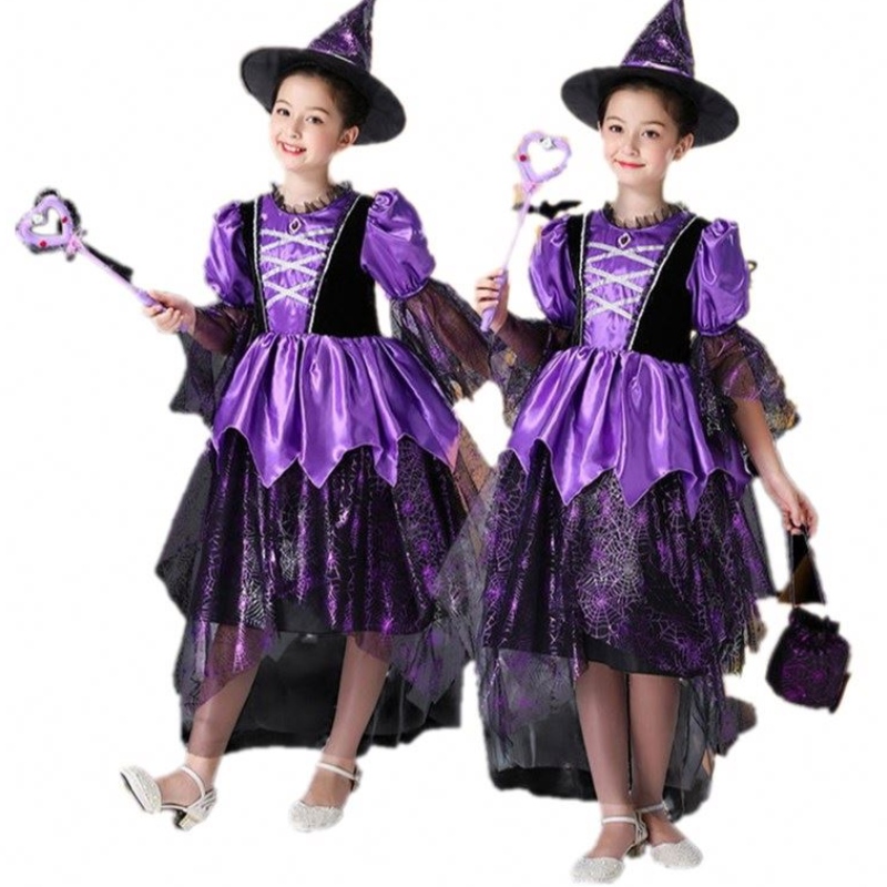 Engros halloween børn kostumer til piger fødselsdagsfest cosplay halloween kostumer til børn piger halloween kjole piger