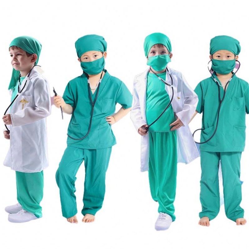 Tema Party Masquerade Show Role Play Professional Doctor Sygeplejerske Børne Doctor Costume HCBC-004