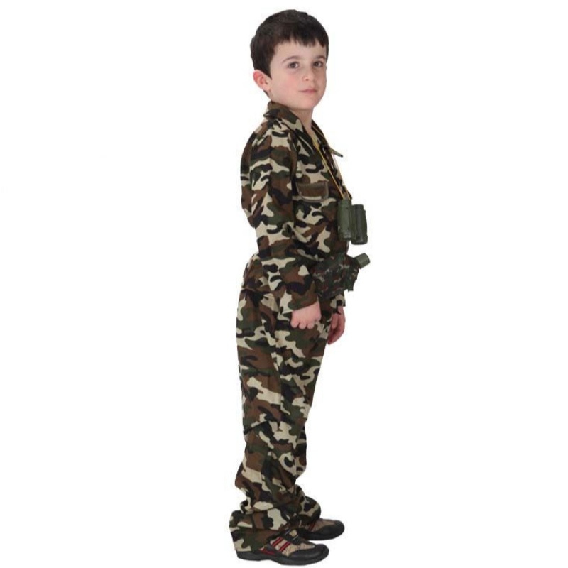 Drenge soldat kostume militær uniform dragt børn hær kostume hcbc-010