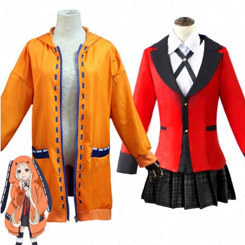 nime kakeGurui cosplay figur yomotsuki runa cosplay kostume frakke jk skolepiger uniform hoodie halloween kjole til kvinder