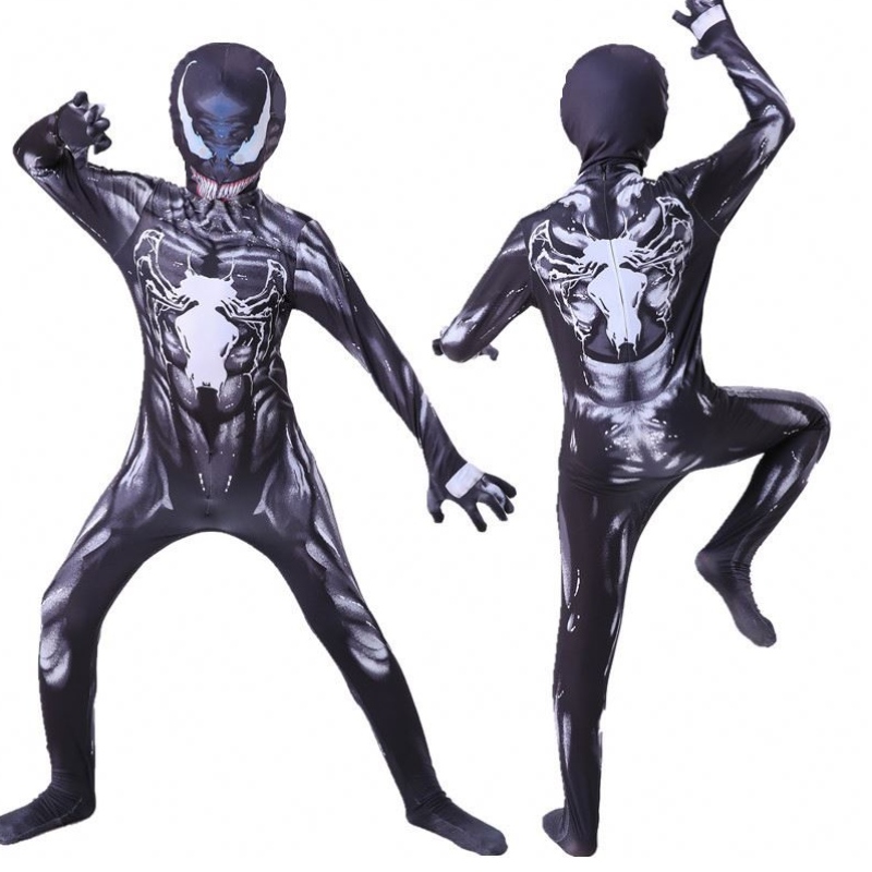 Nyt design voksen kostume børn dragt jumpsuit drenge symbiote spiderman kostumer superheros cosplay halloween kostumer