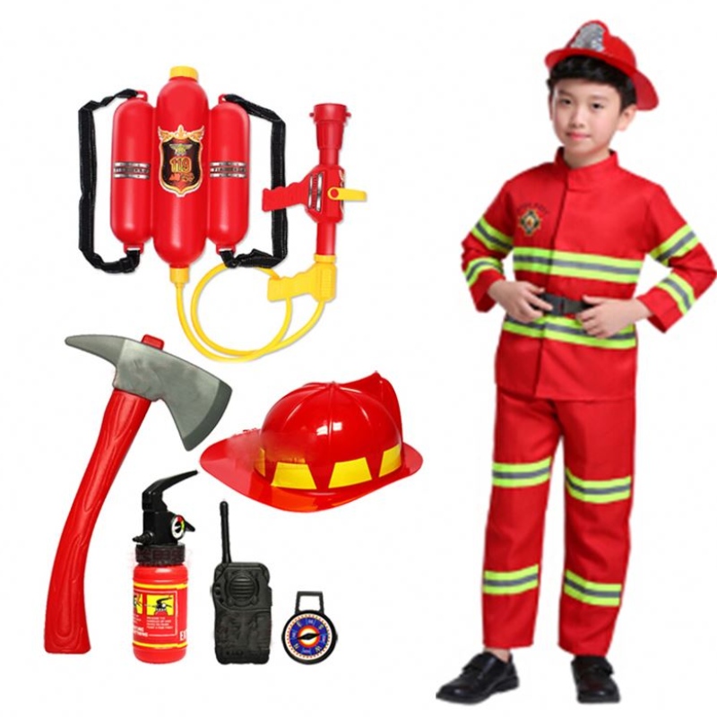 2021 Halloween cosplay børn brandmanduniform børn Sam brandmand roll arbejdstøj dragt dreng pige performance party kostumer