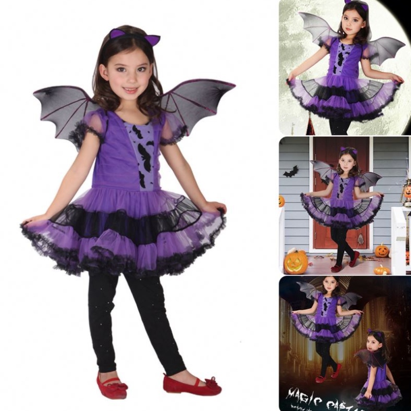 Halloween kostume til børn baby piger børn heks kostume pige cosplay karneval fest prinsesse fancy klædning tøj