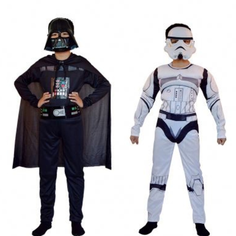 Windranger - Børn komplet sæt dragt med maske + Suit stormtrooper kostume cosplay Darth Vader