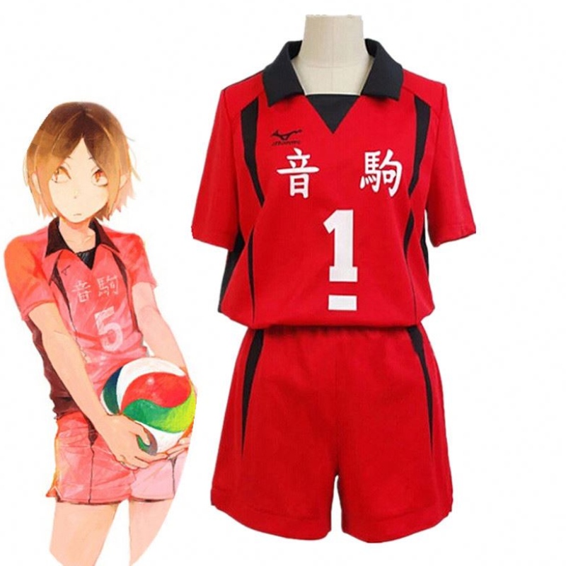 Voksen Haikyuu Nekoma High School#5 1 Kenma Kozume Kuroo Tetsuro Cosplay Haikiyu Volley Ball Team Jersey Sportswear Uniform