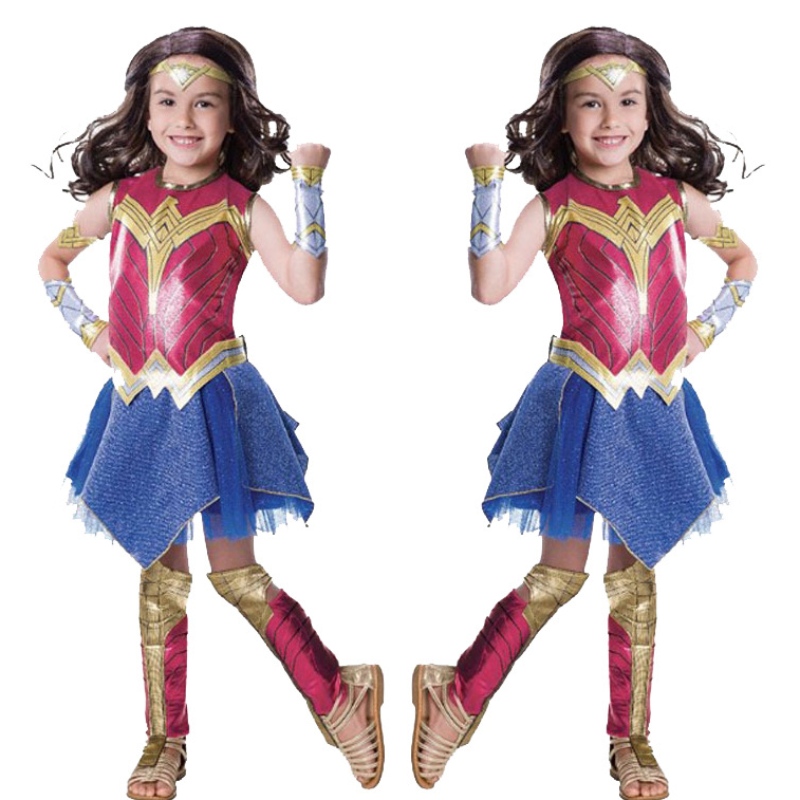 Wonder Woman Movie Child \\\\ \'s Value Costume Kids Girls Fancy Deluxe tøj