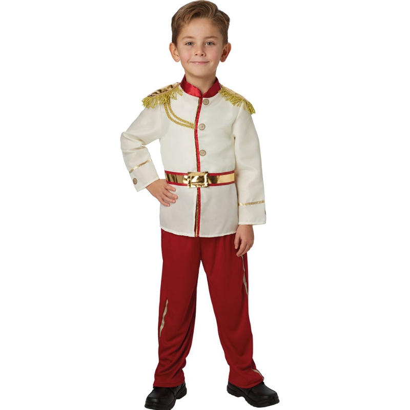 Prince Charming Costume Prince Dress Up Medieval Royal Prince Outfit kostume til småbørn Børn drenge i alderen 3-14